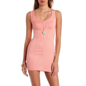 Charlotte Russe pink textured mini dress